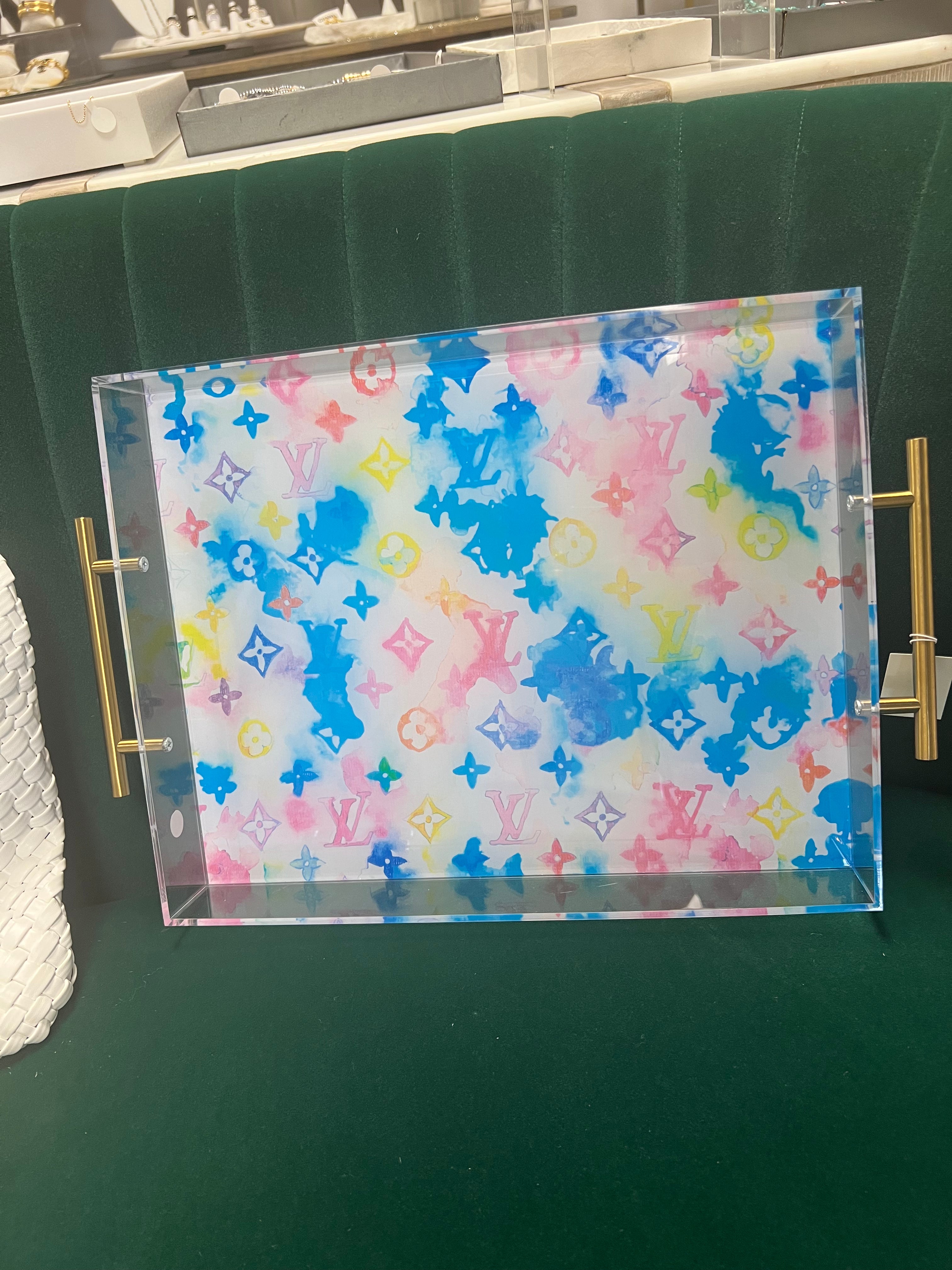 Acrylic Louis Vuitton Tray - Four Sisters